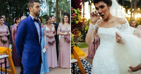 The story involves a bride calling off a wedding just before going down the aisle because of what she caught her groom doing before the ceremony. . Bride catches groom breastfeeding